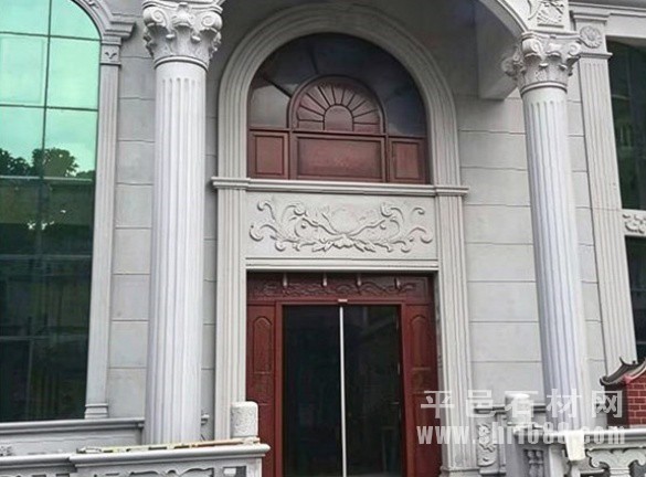 空心罗马柱柱皮加工，欧式罗马柱样式图