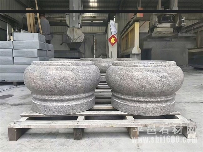 圆柱柱墩石加工，大理石柱脚石样式图