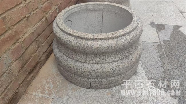 黄金麻柱脚石，圆柱柱墩石加工