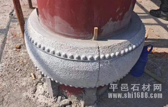青石柱墩石加工，青石柱座样式图