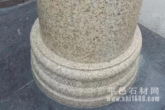 黄金麻柱墩石加工，圆柱柱座样式图